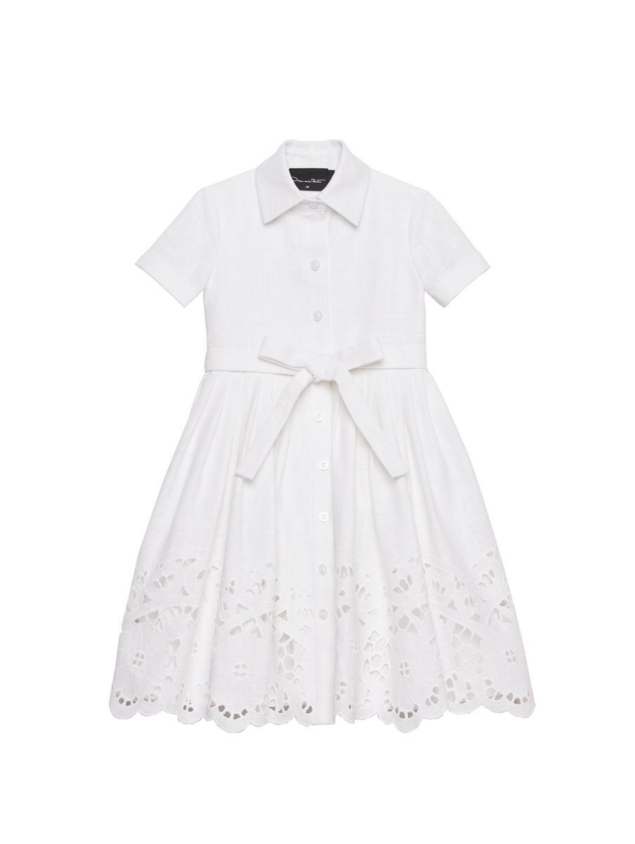 White Lace Collar Dress
